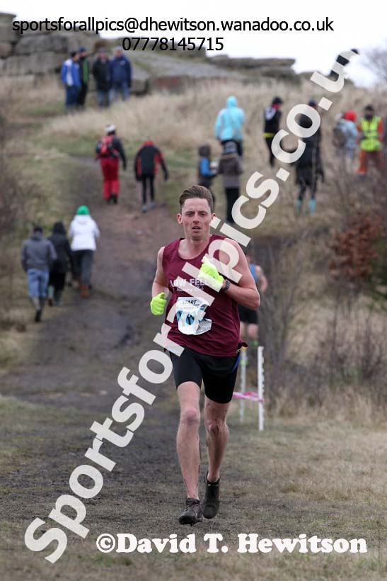 Senior men Kris Rossell (Low Fell) NEHL, Wrekenton. Photo: David T. Hewitson/Sports for All Pics